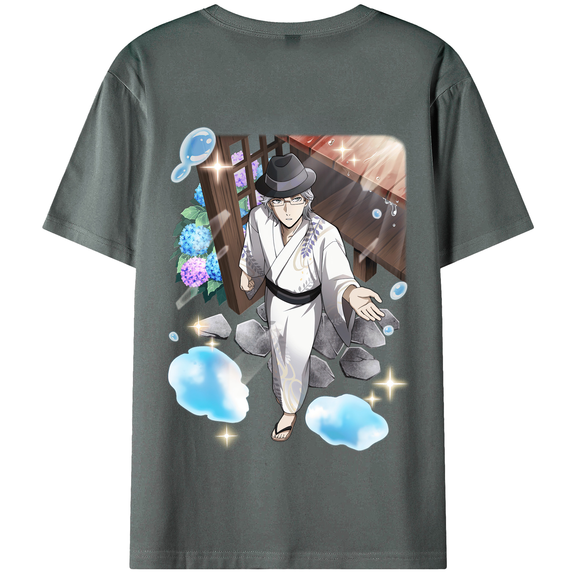 （画像用） 文豪ストレイドッグス Bungo Stray Dogs 綿100％半袖Tシャツ（背面プリント）